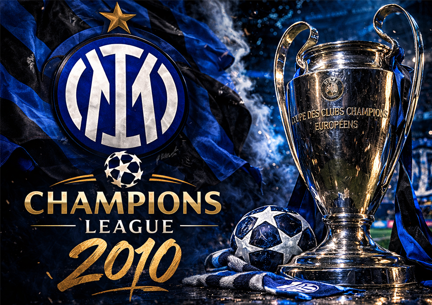 Inter de Mil&atilde;o comemora t&iacute;tulos da UEFA Champions League