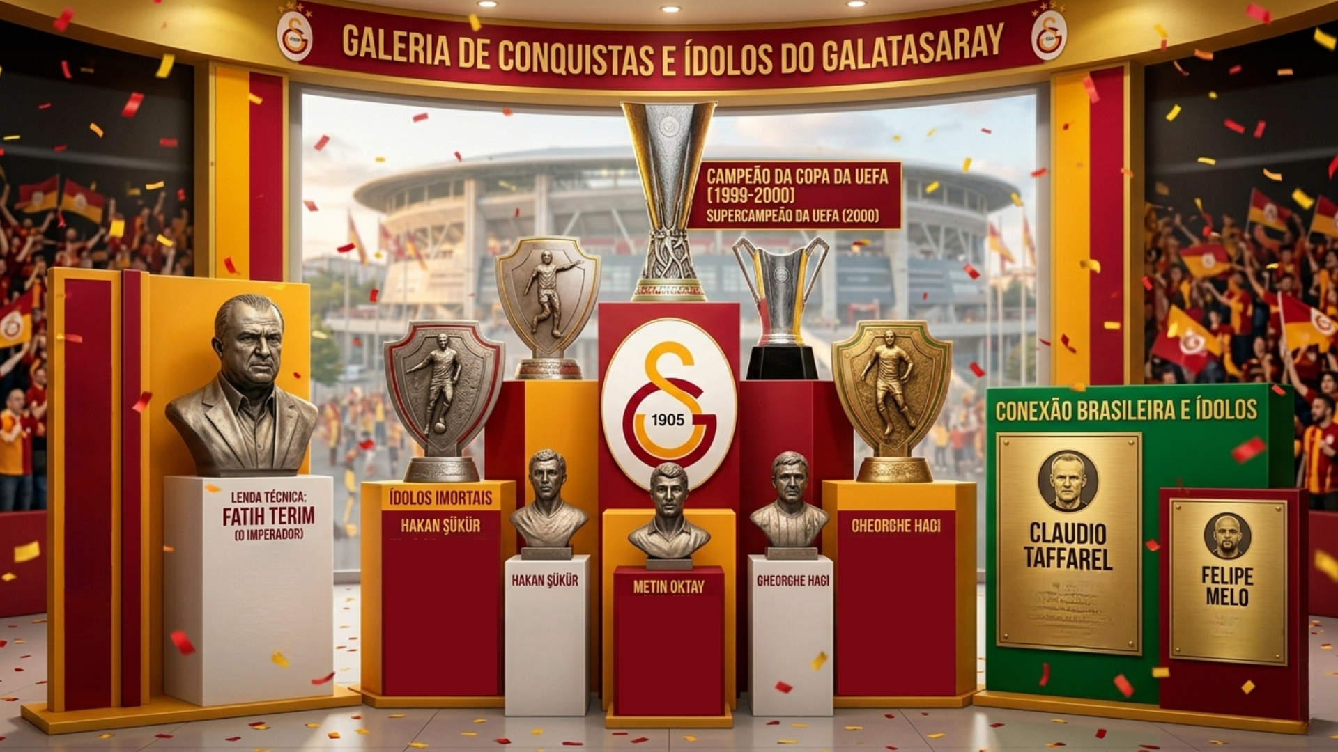 As principais conquistas e &iacute;dolos do time turco Galatasaray