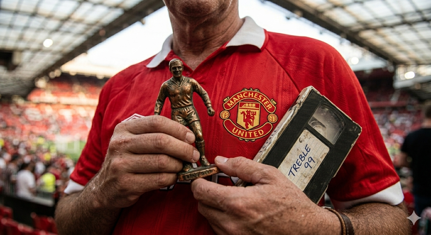 Torcedor fanático no Old Trafford