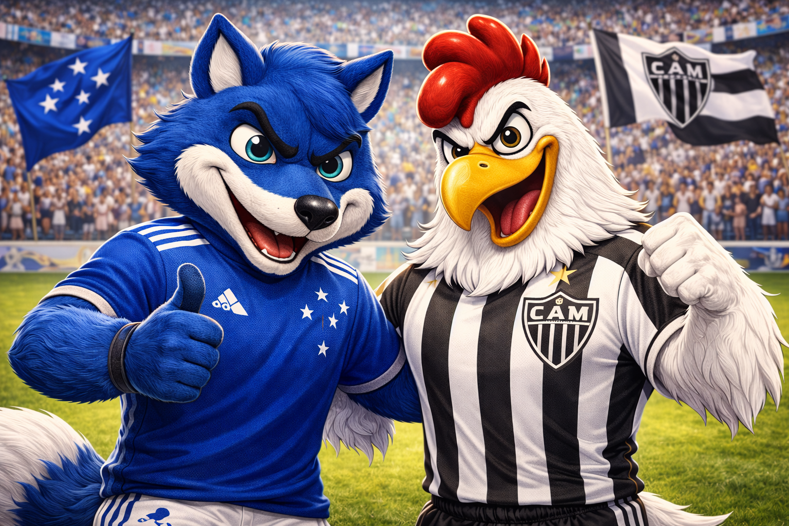 O romance “Os Tres Mosqueteiros” serviu de inspiração para mascotes de dois times brasileiros, Corinthians e Grêmio