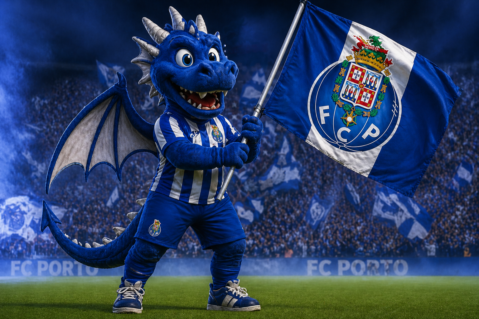 S&iacute;mbolo da Cidade do Porto, o Drag&atilde;o foi escolhido como mascote do Futebol Clube do Porto