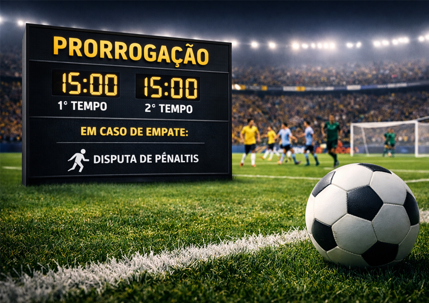 Como funciona a prorrogação no futebol? Regras e duração