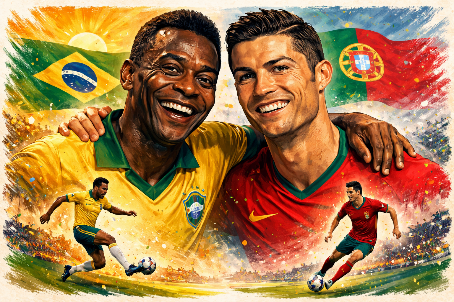 Considerando todos os jogos, Pelé lidera o ranking de hat-tricks. Em partidas oficiais, Cristiano Ronaldo fica no topo da lIsta